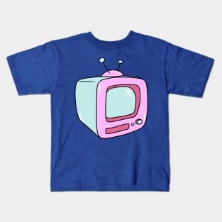 Pink Vintage TV Kids T-Shirt